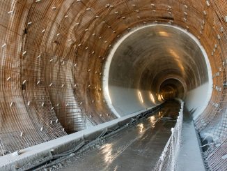 railway tunnel through the Ore Mountains
