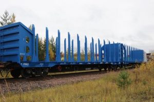 UWC timber flat cars   