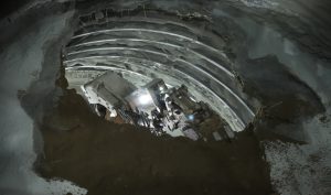 Cortanovci rail tunnel excavation 