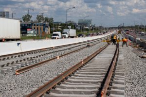 Construction works for Montreal REM