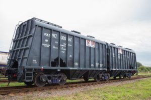 six-axle hopper car