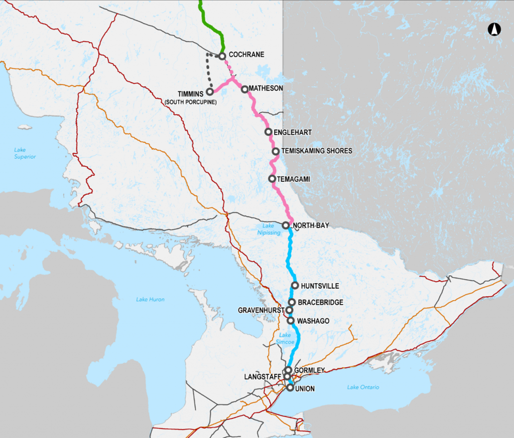 Ontario Railroad Map