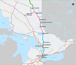 Ontario Northland on X: Mayors from the Northeastern Ontario have joined  us today on the test train. They are enjoying the ride and discussing how  this potential service could benefit their communities.