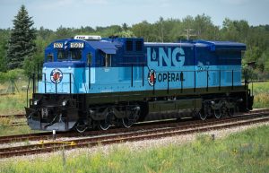 LNG freight locomotive