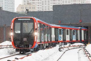 Moscow metro train
