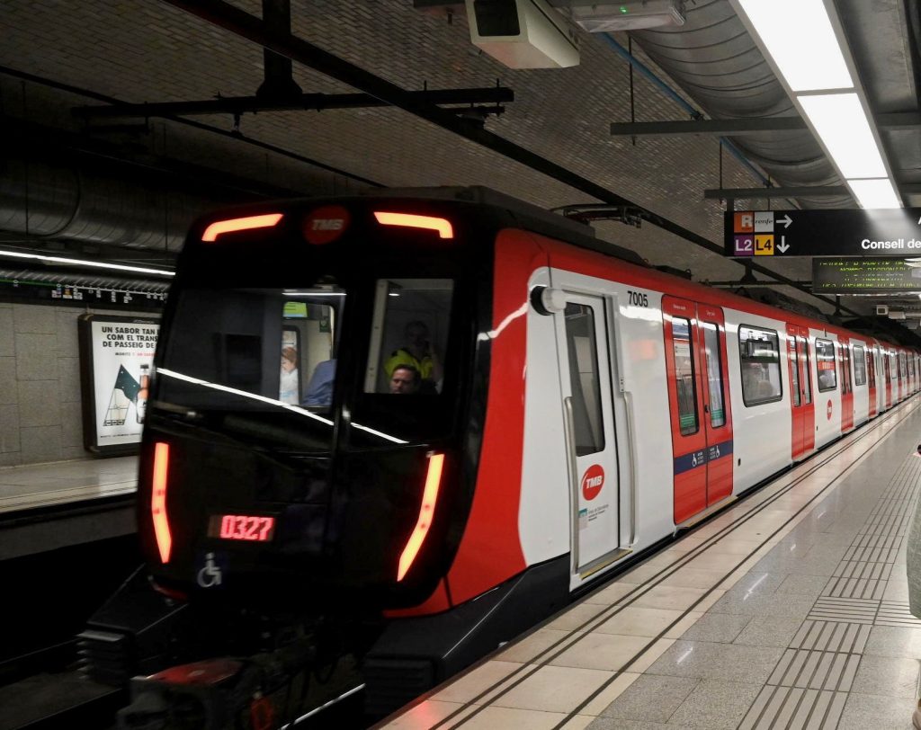 Barcelona metro train